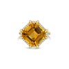 Citrine & Diamond Ring