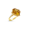 Citrine & Diamond Ring