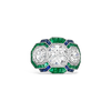 Diamond, Sapphire & Emerald Ring