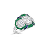 Diamond, Sapphire & Emerald Ring