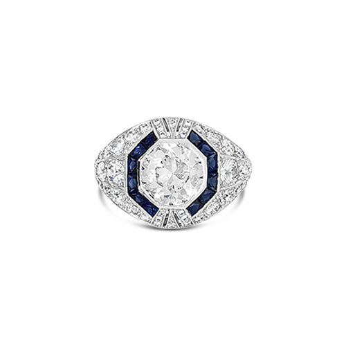 Sapphire & Diamond Ring