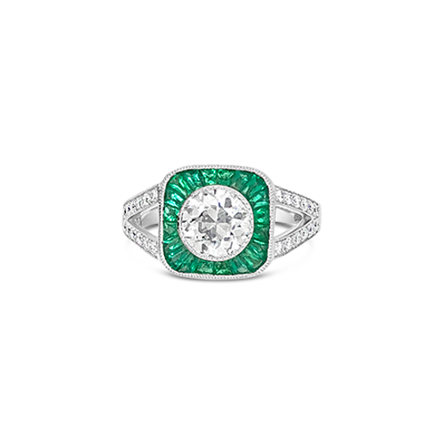 Emerald & Diamond Ring