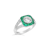 Emerald & Diamond Ring