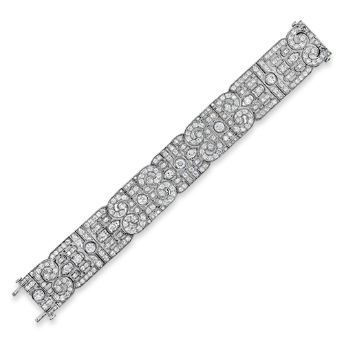 Diamond Swirl Design Bracelet