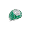 Emerald & Diamond Dome Ring