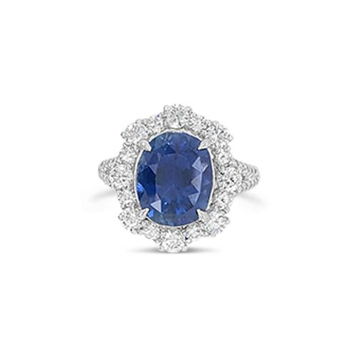 Sapphire & Diamond Ring