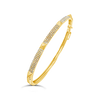 Gold & Diamond Bangle Bracelet