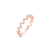 Rose Gold & Diamond Chevron Style Ring