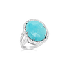 Turquoise & Diamond Ring