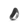 Black Spinel Wave Ring