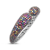 Multi-color Sapphire Bangle Bracelet