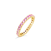 Pink Sapphire Eternity Band