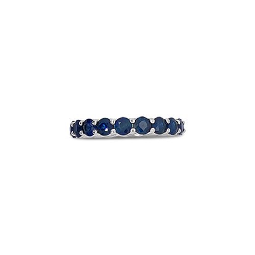 Blue Sapphire Eternity Band