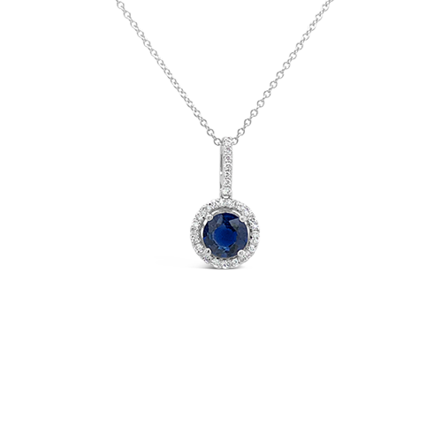 Sapphire & Diamond Pendant