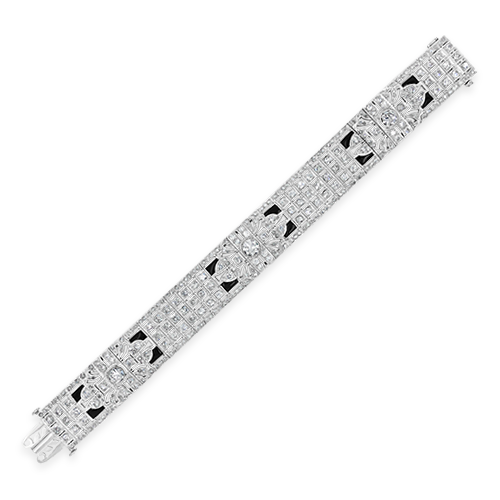 Diamond & Onyx Estate Bracelet