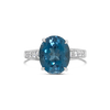 London Blue Topaz & Diamond Ring