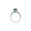 London Blue Topaz & Diamond Ring