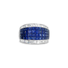 Sapphire & Diamond Band Ring