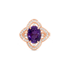 Amethyst & Diamond Ring