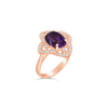 Amethyst & Diamond Ring