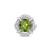 Peridot & Diamond Ring