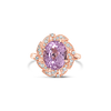 Kunzite & Diamond RIng