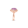 Kunzite & Diamond RIng
