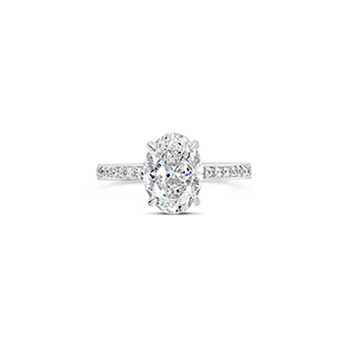 Oval Diamond Engagement Ring