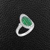 Tsavorite & Diamond Ring