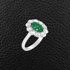 Tsavorite & Diamond Ring