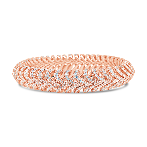 Flexible Diamond Bangle Bracelet