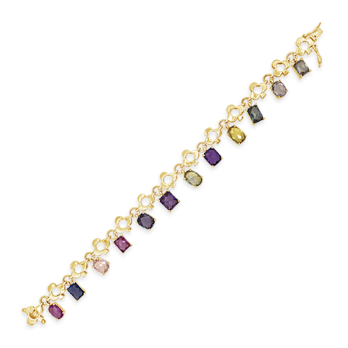 Multi-color Sapphire Estate Bracelet