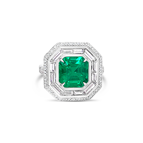 Emerald & Diamond Ring