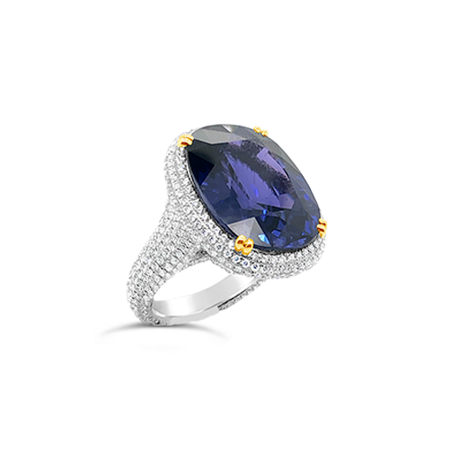 Color Change Sapphire Ring