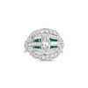 Emerald & Diamond Estate Ring