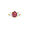 Red Spinel & Diamond Estate Ring