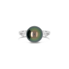 Tahitian Pearl & Diamond Ring