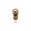 Golden Pearl & Citrine Ring