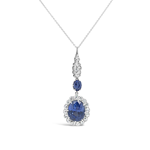 Sapphire & Diamond Pendant