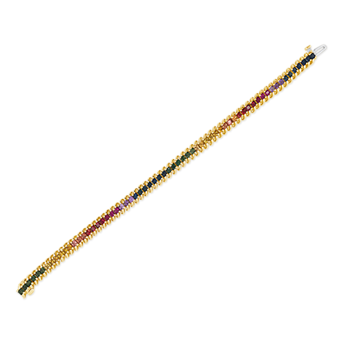 Multi-color Sapphire Bracelet