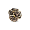 Brown Diamond Flower Ring