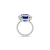 Blue Spinel & Diamond Ring