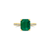 Emerald & Diamond Engagement Ring
