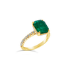 Emerald & Diamond Engagement Ring