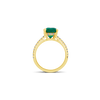 Emerald & Diamond Engagement Ring