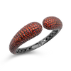 Orange Sapphire Cuff Bracelet