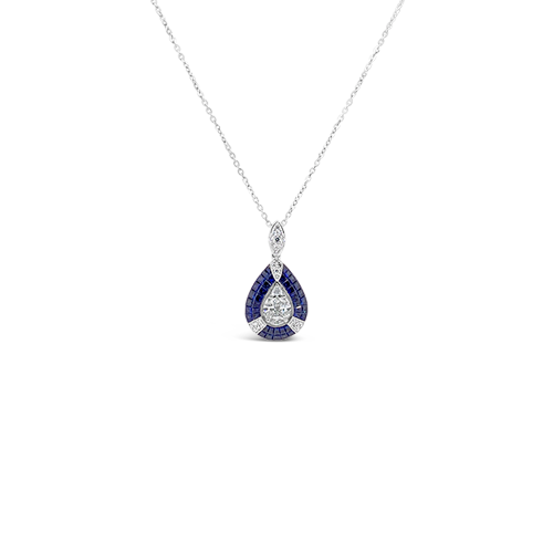 Sapphire & Diamond Pendant