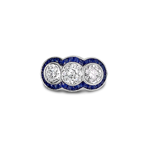 Sapphire & Diamond Ring