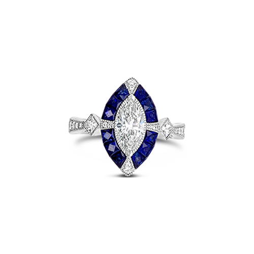 Sapphire & Diamond Ring