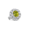 Green-Yellow Diamond Ring